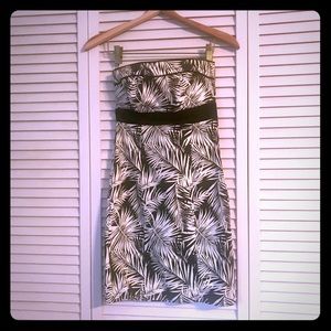 Tropical Strapless Dress